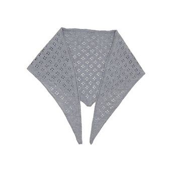 Womens Knitted Wool Triangle Scarf Soft Lightweight Layering Shawl