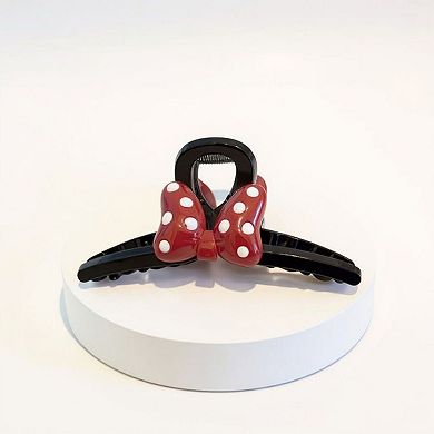 2pcs Bow Hair Claw Clip with Polka Dot Design and Strong Grip