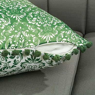 2-Piece Damask Throw Pillow Covers