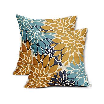 2 pc Decorative Throw Pillow Covers