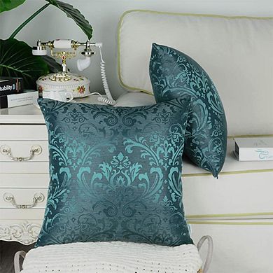2-Piece Damask Throw Pillow Covers