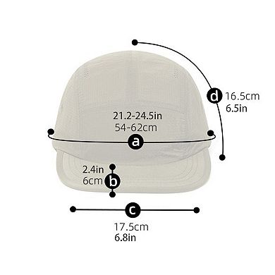 Ultralight Breathable Baseball Cap Quick Dry Design for Outdoor Travel Running Wear