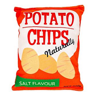 Interactive Dog Simulation Potato Chips Plush Squeaky Toys for Pet Training, Puppy Chewing