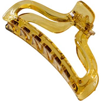 Curved Hair Claw Clip with Sculpted Design and Strong Hold