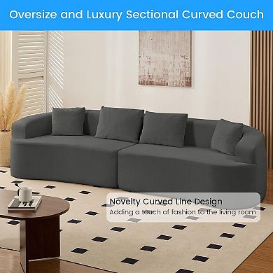 112" Sectional Couches for Living Room