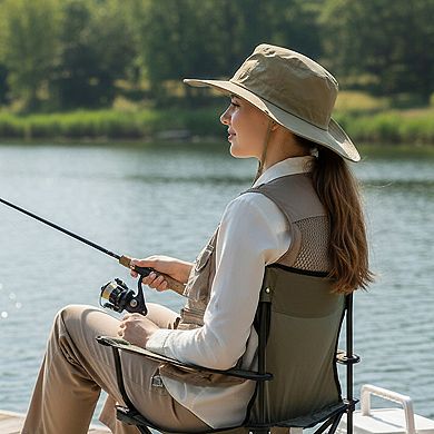 Lightweight Quick Dry Wide Brim Hiking Hat with Adjustable Chin Strap