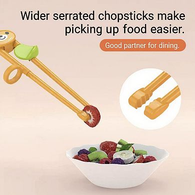 Kids Training Chopsticks Set for Beginners with Easy Grip Design 6 Count