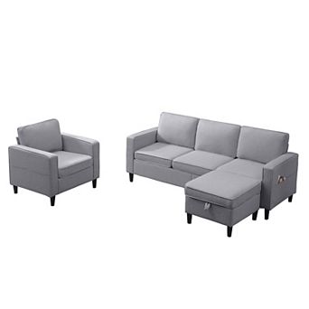 3 pc Convertible Sofa Set