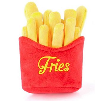 Interactive Dog Simulation Fast Food Themed Plush Squeaky Toys for Pet Training, Puppy Chewing