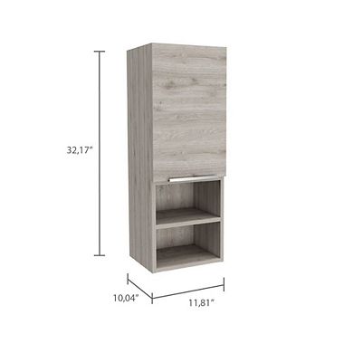 Savona Medicine Single Door Cabinet, Two Interior Shelves, Two External Shelves