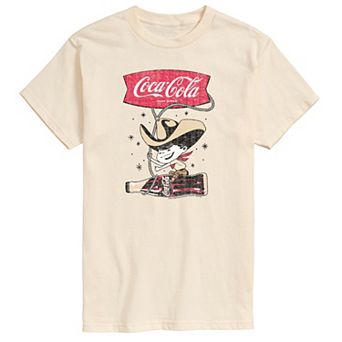 Big & Tall Coca-Cola Cowboy Distressed Graphic Tee