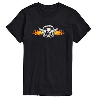 Big & Tall Lynyrd Skynyrd Skull Flames Graphic Tee