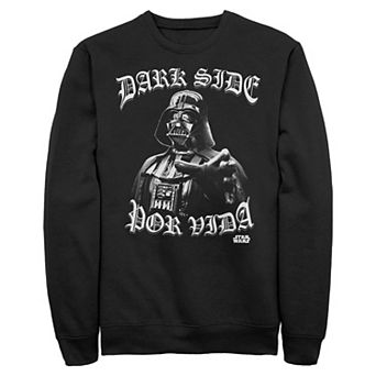 Men's Star Wars Dark Side Por Vida Graphic Fleece Sweatshirt