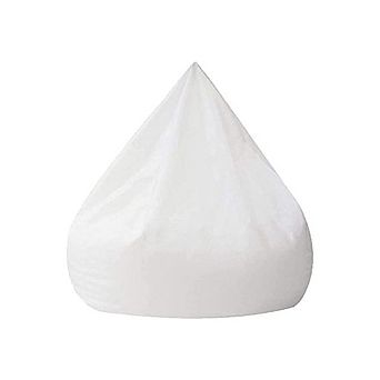 White Oversized Tear Drop Bean Bag