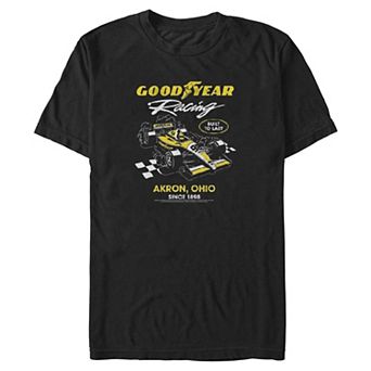 Big & Tall Goodyear Racing Car Graphic Tee