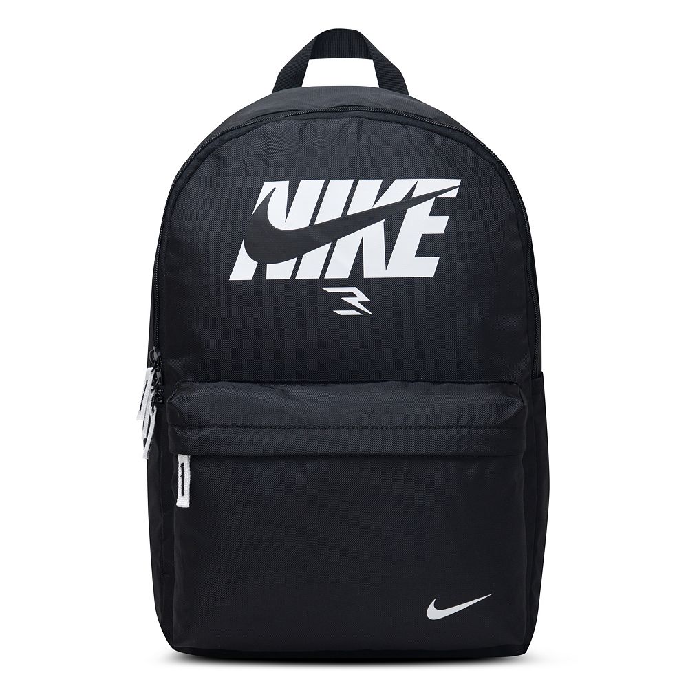 nike auralux sonder print laptop backpack 3 Brand Graphic  Black/Volt  One Size (30L) inspired by basketball details Nike Kids Backpack, Medium, Black