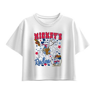 Girls 7-16 Disney's Mickey's Rodeo Boxy Tee