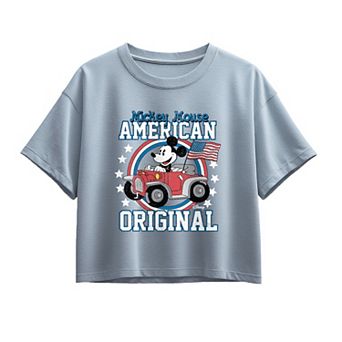 Girls 7-16 Disney's Mickey Mouse American Original Boxy Tee