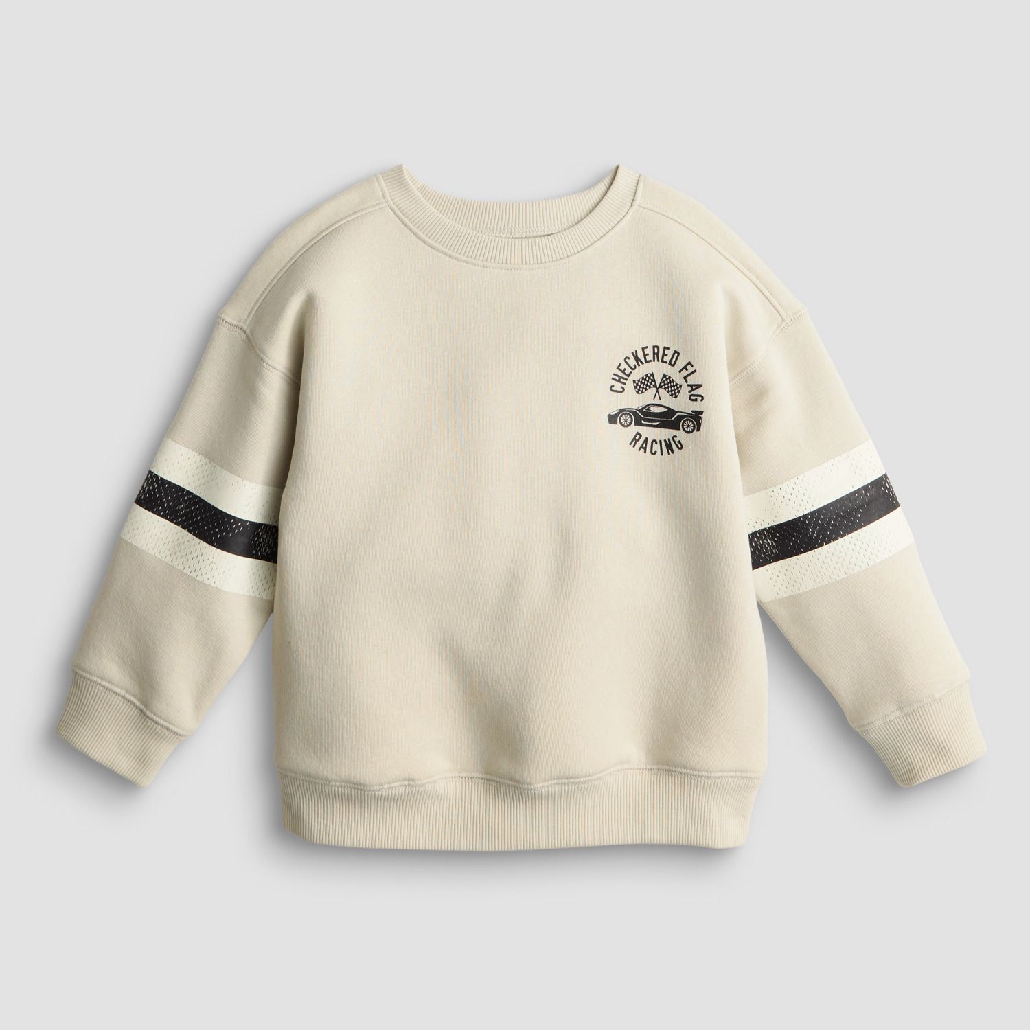 Толстовка Jumping Beans® Relaxed Varsity Crew для мальчиков-малышей, цвет: Бежевый — фото 1