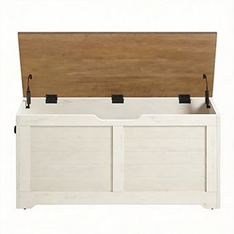 Cloud Storage Bench 39.4"W Safety Hinges 15.7"D 18.1"H