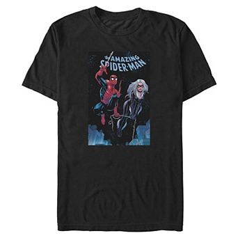 Big & Tall Marvel Spider-Man & Black Cat Graphic Tee
