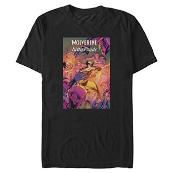 Big & Tall Marvel Wolverine & Kitty Pryde Graphic Tee