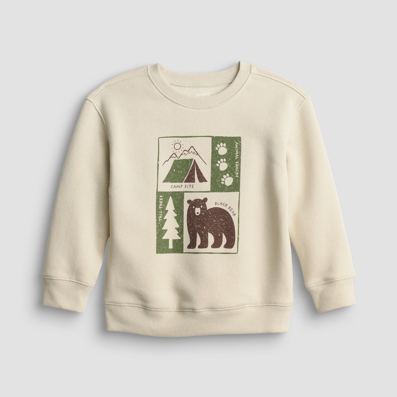 Свитшот Jumping Beans® Fleece Crewneck Sweatshirt для мальчиков-малышей, цвет: Бежевый