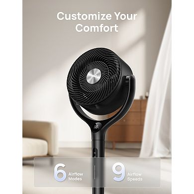 DREO 120° 3D 37-42 Inch Oscillation Pedestal Fan with Remote