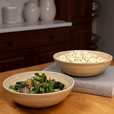 Joyce Chen Lexa 2-Piece 12-Inch Bamboo Salad Bowl Set