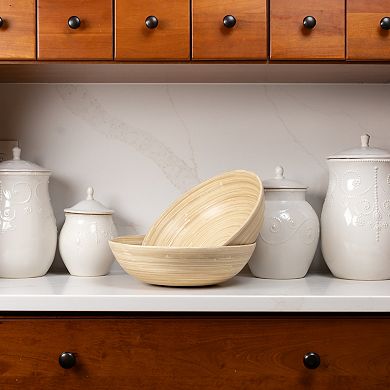 Joyce Chen Lexa 2-Piece 12-Inch Bamboo Salad Bowl Set