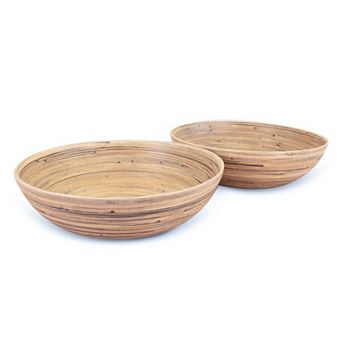 Joyce Chen Lexa 2 pc 12-Inch Bamboo Salad Bowl Set