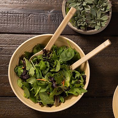 Joyce Chen 12-Inch Bamboo Salad Utensil Set