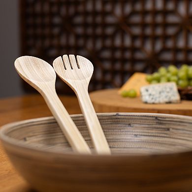 Joyce Chen 12-Inch Bamboo Salad Utensil Set