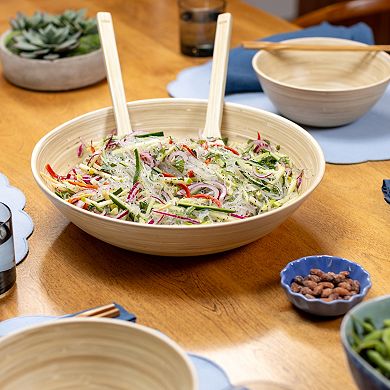 Joyce Chen Lexa 14-Inch Bamboo Salad Bowl