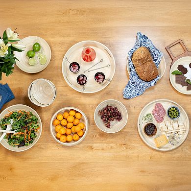 Joyce Chen Lexa 16-Inch Bamboo Serving Tray with Handles