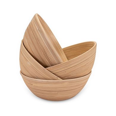 Joyce Chen Lexa 4-Piece Bamboo Salad Bowl Set