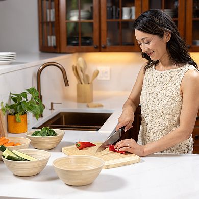 Joyce Chen Lexa 4-Piece Bamboo Salad Bowl Set