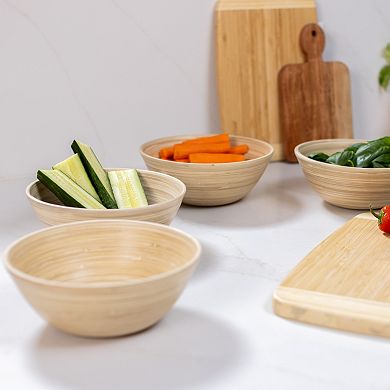 Joyce Chen Lexa 4-Piece Bamboo Salad Bowl Set