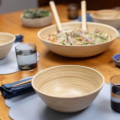 Joyce Chen Lexa 4-Piece Bamboo Salad Bowl Set