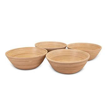 Joyce Chen Lexa 4 pc Bamboo Salad Bowl Set