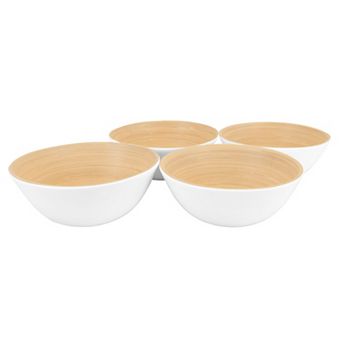 Joyce Chen Lexa 4 pc Bamboo Salad Bowl Set