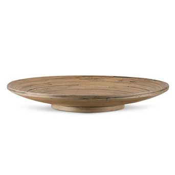 Joyce Chen Lexa 12-Inch Bamboo Footed Plate
