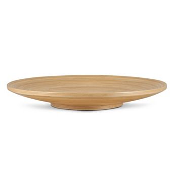 Joyce Chen Lexa 12-Inch Bamboo Footed Plate