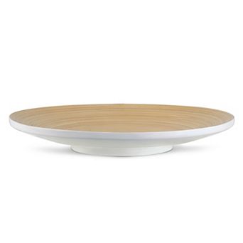 Joyce Chen Lexa 12-Inch Bamboo Footed Plate