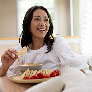 Joyce Chen Lexa 2-Piece 12-Inch Bamboo Serving Plate Set