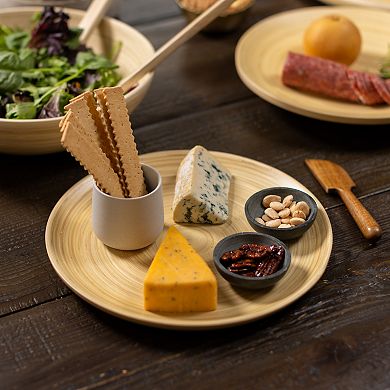 Joyce Chen Lexa 2-Piece 12-Inch Bamboo Serving Plate Set