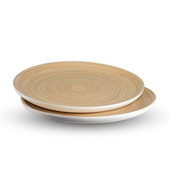 Joyce Chen Lexa 2 pc 12-Inch Bamboo Serving Plate Set