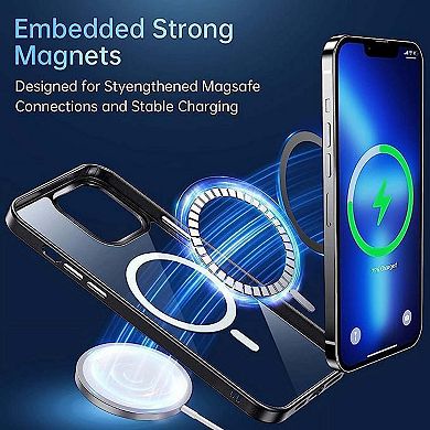 Entronix Bundle for iPhone - Magnetic Clear Case with 1 Screen Protector & 1 Camera Lens Protector