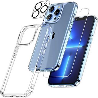 Entronix Bundle for iPhone - Clear Case, 1 Screen Protector & 1 Camera Lens Protector