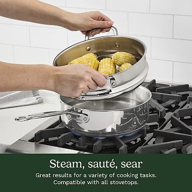 Cuisinart® Chef's Classic 3.5-qt. Stainless Steel Sauté Pan with Lid & Steamer